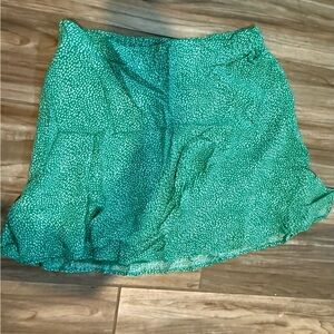Steve Madden Green Polka Dot Women's Skirt